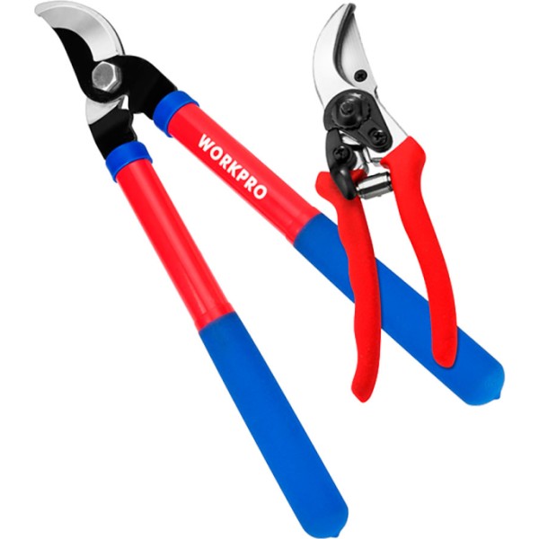 Tijeras de podar, 200 mm 380 mm, juego de 2 piezas